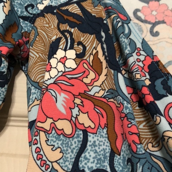 Wrap style dress with sweetheart neckline size L - Picture 3 of 8